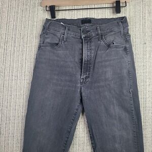 Mother Jeans Womens 26 Straight Leg High Rise Frayed Hem Distressed Denim USA
